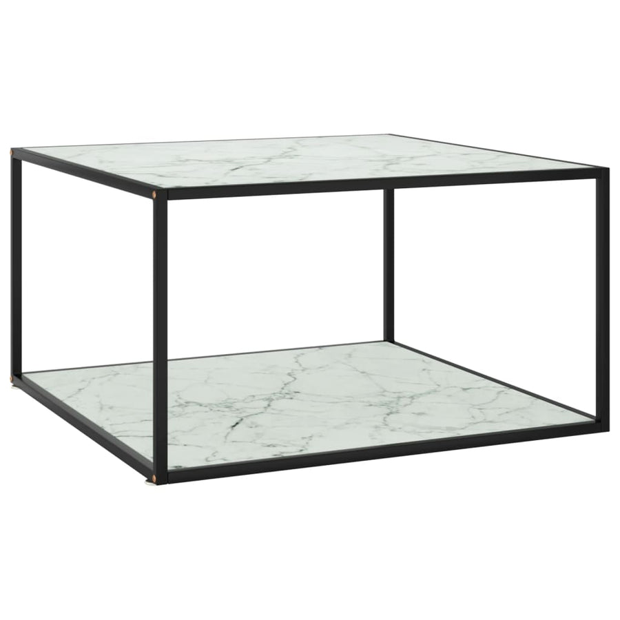 Salontafel Met Zwart Marmerglas Zwart