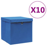 Opbergboxen Met Deksel 28X28X28 Cm Zwart