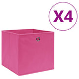 Opbergboxen Met Deksel 28X28X28 Cm Zwart