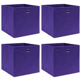 Opbergboxen Met Deksel 28X28X28 Cm Zwart