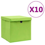 Opbergboxen Met Deksel 28X28X28 Cm Zwart