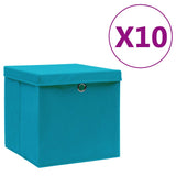 Opbergboxen Met Deksel 28X28X28 Cm Zwart