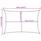 Zonnezeil 160 G/M² Hdpe Zwart