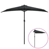 Balkonparasol Half Met Aluminium Paal 270X144X222 Cm