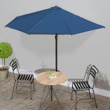 Balkonparasol Half Met Aluminium Paal 270X144X222 Cm