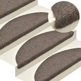 Trapmatten Zelfklevend 20 Stuks Halfrond Beige