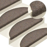 Trapmatten Zelfklevend 20 Stuks Halfrond Beige
