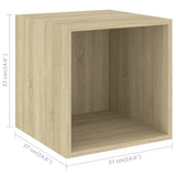 Wandkasten 37X37X37 Cm Bewerkt Hout Kleurig