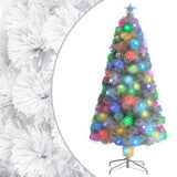Kunstkerstboom Met Verlichting Glasvezel Wit