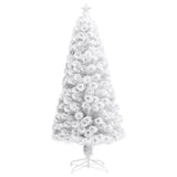 Kunstkerstboom Met Verlichting Glasvezel Wit