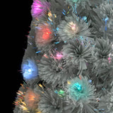 Kunstkerstboom Met Verlichting Glasvezel Wit