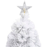 Kunstkerstboom Met Verlichting Glasvezel Wit