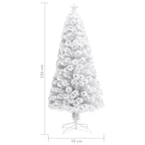 Kunstkerstboom Met Verlichting Glasvezel Wit