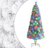 Kunstkerstboom Met Verlichting Glasvezel Wit