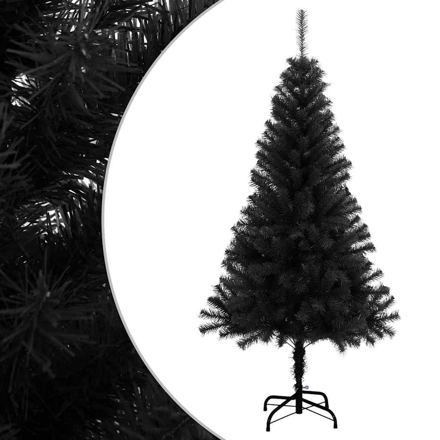 Kunstkerstboom Met Standaard 150 Cm Pvc Zwart