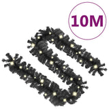 Kerstslinger Met Led-Lampjes Zwart