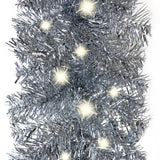 Kerstslinger Met Led-Lampjes Kleurig Zilver