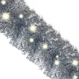Kerstslinger Met Led-Lampjes Kleurig Zilver