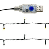 Kerstslinger Met Led-Lampjes Kleurig Zilver