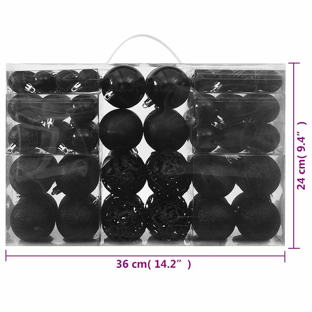 100-Delige Kerstballenset