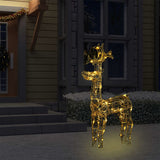 Kerstversiering Rendier 90 Led's Acryl Warmwit