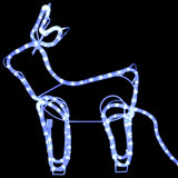 Buitenkerstversiering Rendier En Slee 576 Led's Koudwit