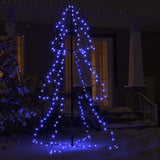Kegelkerstboom 200 Led's Binnen En Buiten 98X150 Cm Blauw