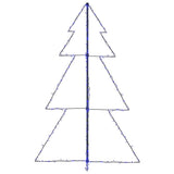 Kegelkerstboom 200 Led's Binnen En Buiten 98X150 Cm Blauw