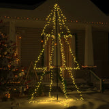 Kegelkerstboom 240 Led's Binnen En Buiten 115X150 Cm Warmwit