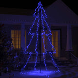 Kegelkerstboom 200 Led's Binnen En Buiten 98X150 Cm Blauw