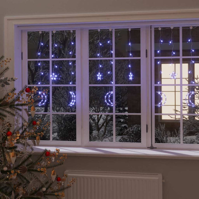 Lichtslinger Ster En Maan Afstandsbediening 'S Blauw