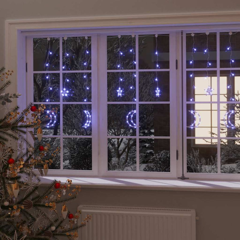 Lichtslinger Ster En Maan Afstandsbediening 'S Blauw