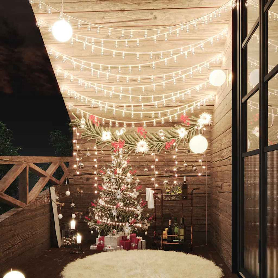 Lichtsnoer Met 400 Led's 8 Functies Warmwit
