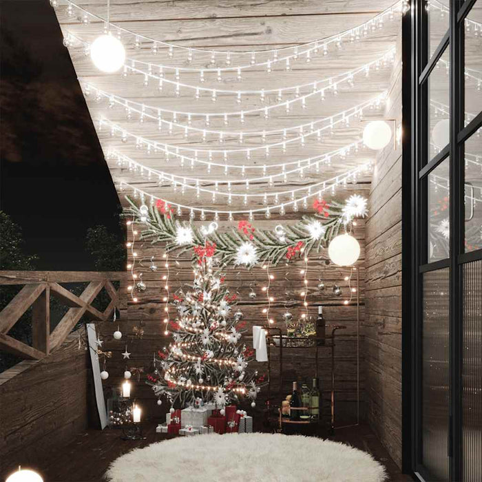 Lichtsnoer Met 200 Led's 8 Functies Koudwit