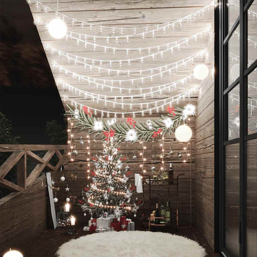 Lichtsnoer Met 200 Led's 8 Functies Koudwit