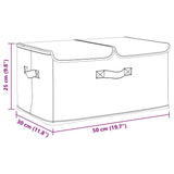 Opbergboxen 50X30X25 Cm Stof Kleurig Crème