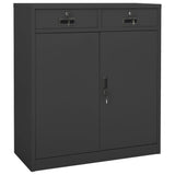 Kantoorkast 90X40X102 Cm Staal Kleurig Antraciet