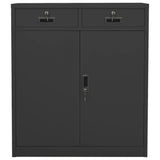 Kantoorkast 90X40X102 Cm Staal Kleurig Antraciet