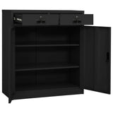 Kantoorkast 90X40X102 Cm Staal Kleurig Antraciet