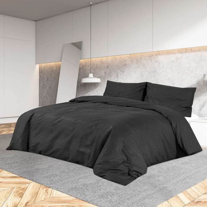 Dekbedovertrekset Lichtgewicht 135X200 Cm Microvezel Zwart