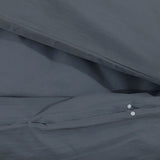 Dekbedovertrekset 155X220 Cm Katoen Kleurig Antraciet