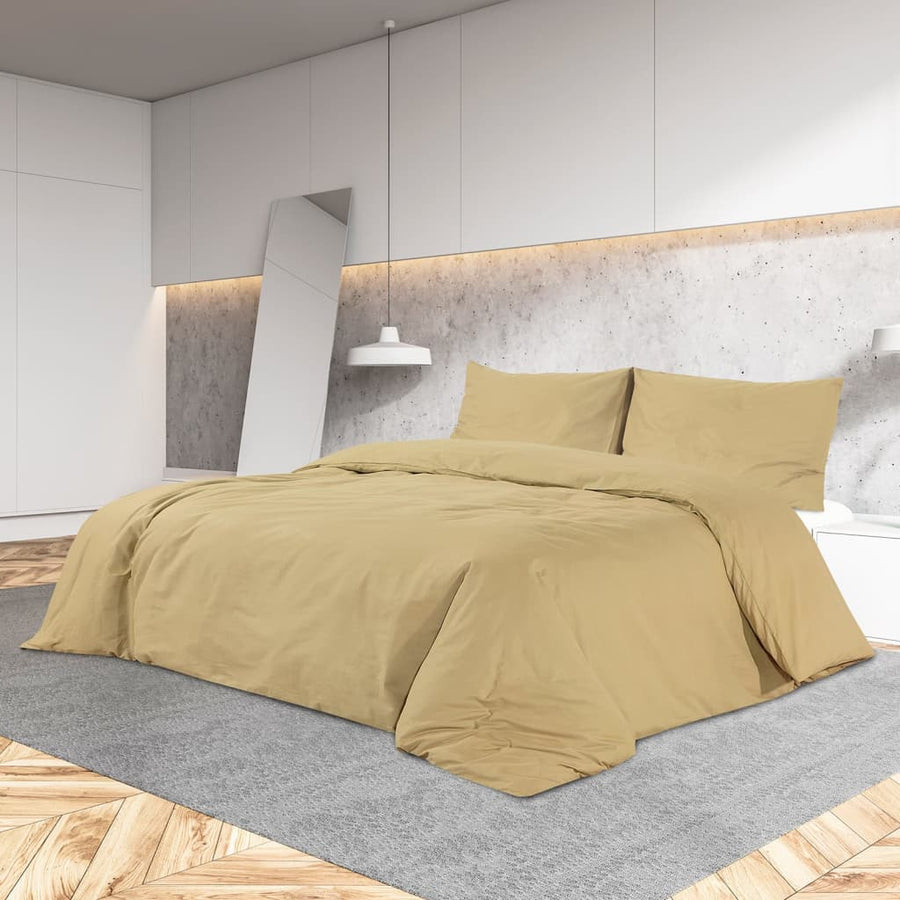 Dekbedovertrekset 135X200 Cm Katoen Taupe