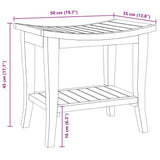 Badkamertafel 50X35X45 Cm Massief Teakhout