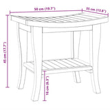 Badkamertafel 50X35X45 Cm Massief Teakhout