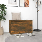 Halbankje 80X40X45 Cm Bewerkt Hout Eikenkleurig
