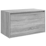 Halbankje 80X40X45 Cm Bewerkt Hout Eikenkleurig