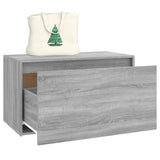 Halbankje 80X40X45 Cm Bewerkt Hout Eikenkleurig