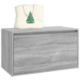 Halbankje 80X40X45 Cm Bewerkt Hout Eikenkleurig