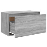 Halbankje 80X40X45 Cm Bewerkt Hout Eikenkleurig