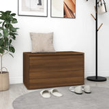 Halbankje 80X40X45 Cm Bewerkt Hout Eikenkleurig